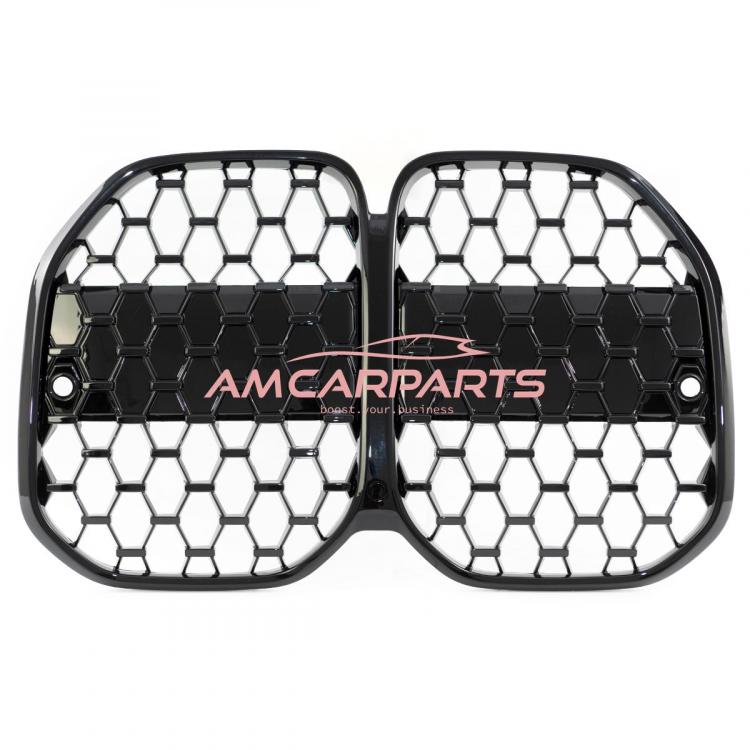 Preview: Upgrade Design Kühlergrill / Sportgrill passend für BMW 4er G22 / G23 Vor-Facelift 20+ Hochglanz schwarz