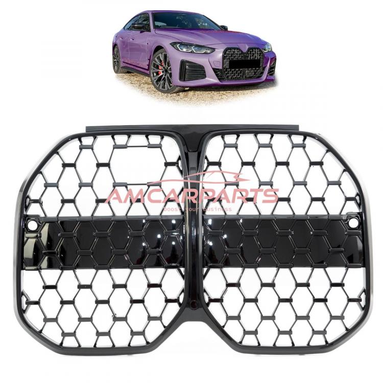 Upgrade Design Kühlergrill / Sportgrill passend für BMW 4er G26 21+ Hochglanz schwarz