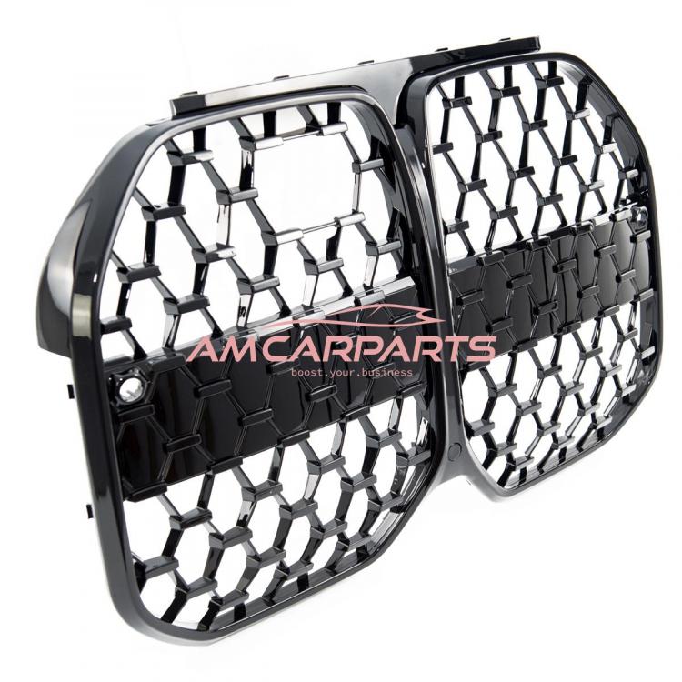 Preview: Upgrade Design Kühlergrill / Sportgrill passend für BMW 4er G26 21+ Hochglanz schwarz