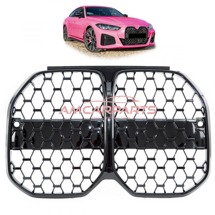 Upgrade Design Kühlergrill / Sportgrill passend für BMW 4er G26 Vor-Facelift 21+ Hochglanz schwarz