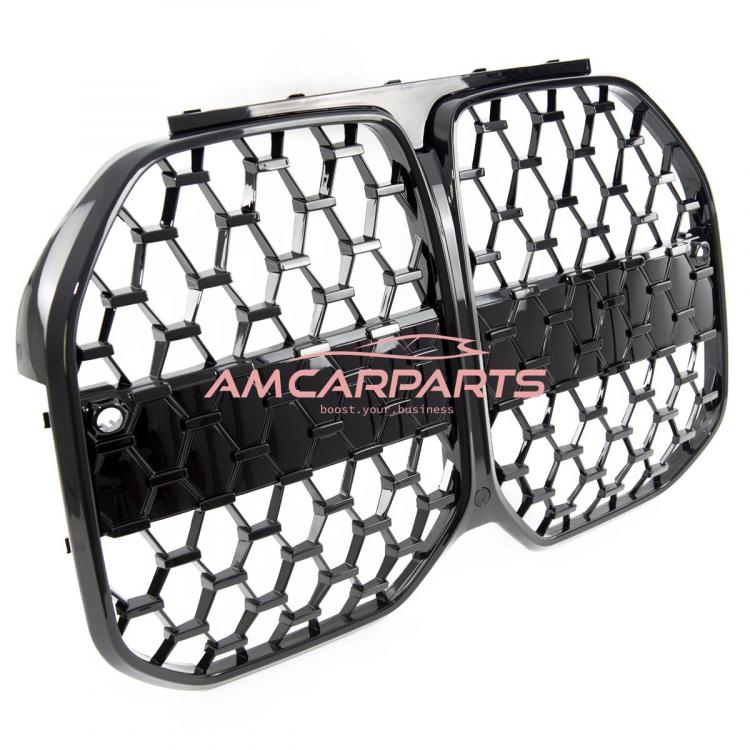 Preview: Upgrade Design Kühlergrill / Sportgrill passend für BMW 4er G26 Vor-Facelift 21+ Hochglanz schwarz