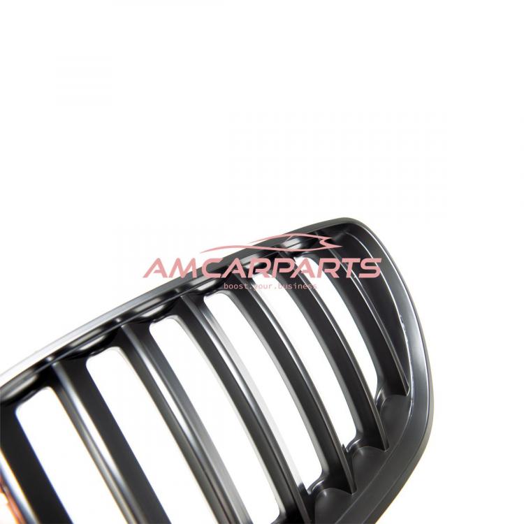 Preview: Upgrade Design Kühlergrill / Sportgrill passend für BMW X5 E53 Facelift 03-07 Matt schwarz