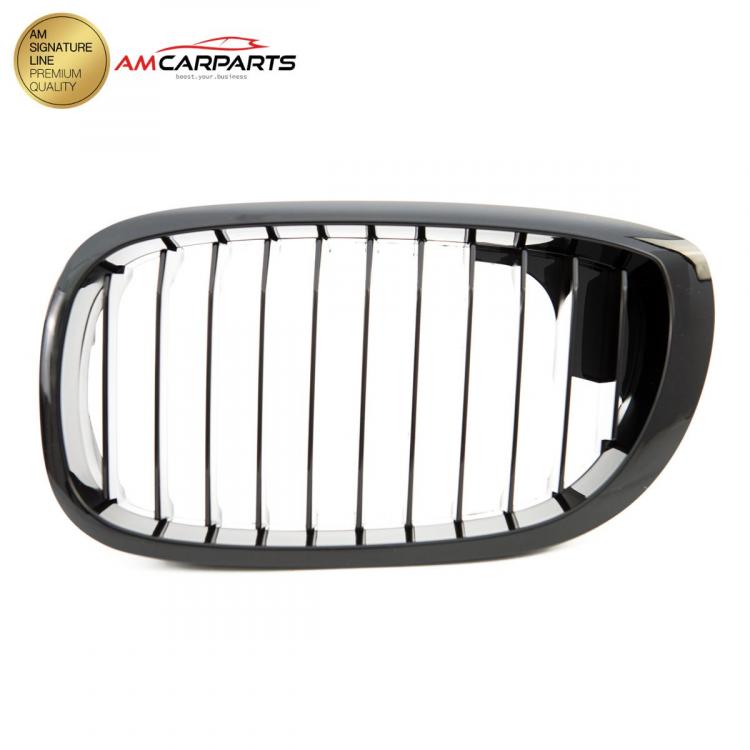 Preview: Upgrade Design Kühlergrill / Sportgrill passend für BMW 3er E46 Facelift Coupe/Cabrio 03-06 Hochglanz schwarz