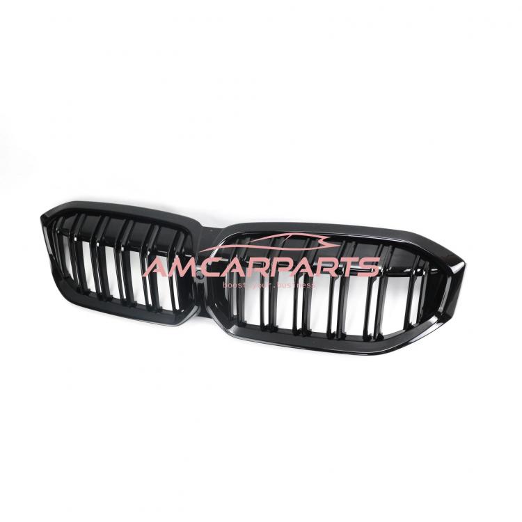 Upgrade Design Kühlergrill / Sportgrill passend für BMW 3er G20 / G21 Facelift 22+ Hochglanz schwarz