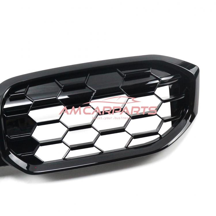 Upgrade Design Kühlergrill / Sportgrill passend für BMW 3er G20 / G21 Facelift 22+ Hochglanz schwarz