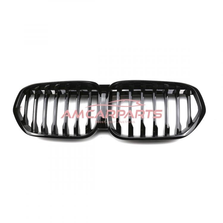 Upgrade Design Kühlergrill / Sportgrill passend für BMW X1 F48 Facelift 19-22 Hochglanz schwarz