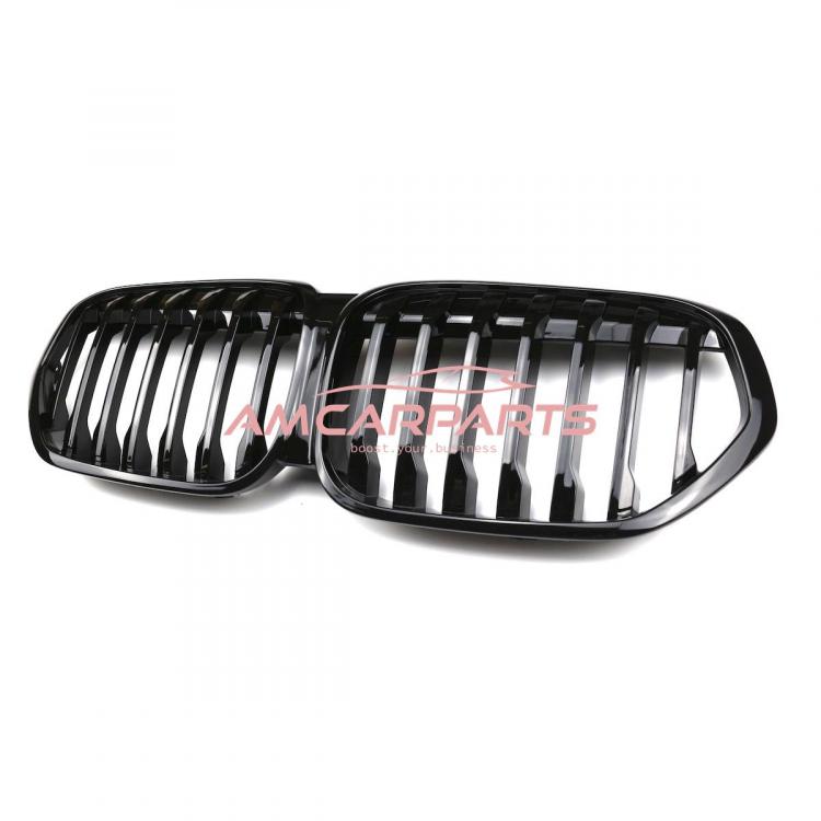 Upgrade Design Kühlergrill / Sportgrill passend für BMW X1 F48 Facelift 19-22 Hochglanz schwarz