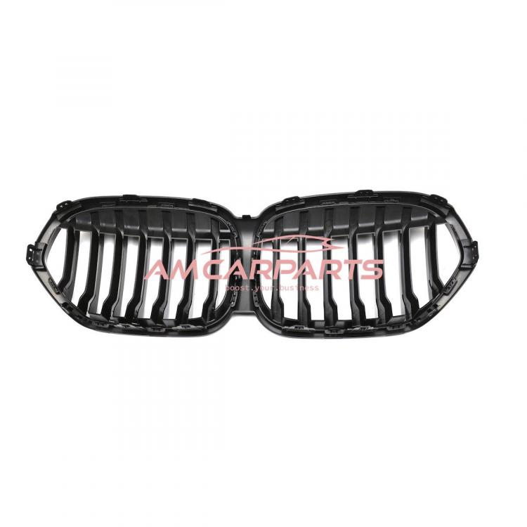 Upgrade Design Kühlergrill / Sportgrill passend für BMW X1 F48 Facelift 19-22 Hochglanz schwarz
