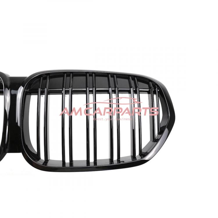 Upgrade Design Kühlergrill / Sportgrill passend für BMW X1 F48 Facelift 19-22 Hochglanz schwarz