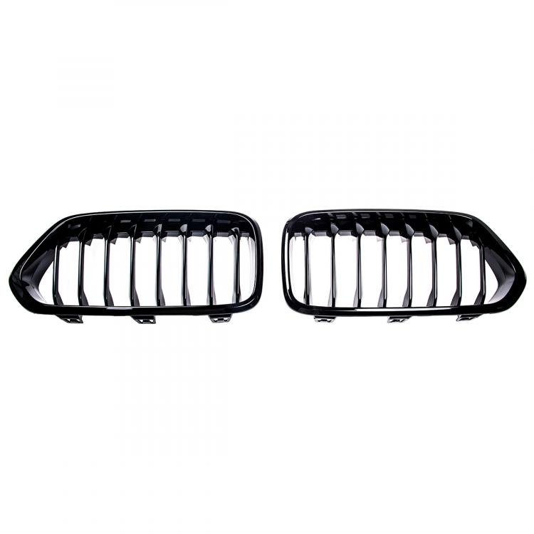 Upgrade Design Kühlergrill / Sportgrill passend für BMW X2 F39 17-23 Hochglanz schwarz