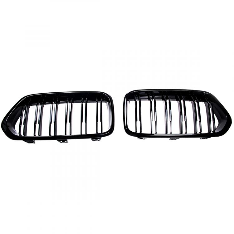 Upgrade Design Kühlergrill / Sportgrill passend für BMW X2 F39 17-23 Hochglanz schwarz