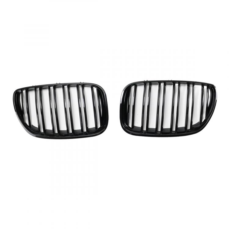 Upgrade Design Kühlergrill / Sportgrill passend für BMW X5 E53 Facelift 03-06 Hochglanz schwarz