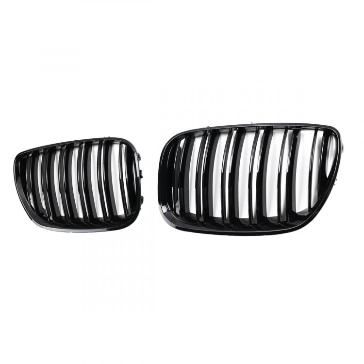 Preview: Upgrade Design Kühlergrill / Sportgrill passend für BMW X5 E53 Facelift 03-06 Hochglanz schwarz