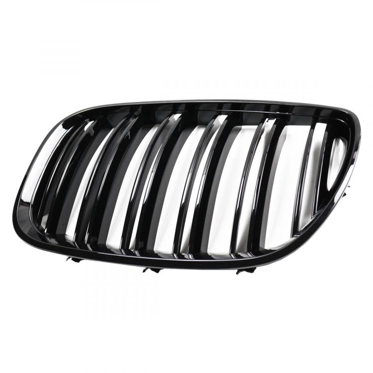 Preview: Upgrade Design Kühlergrill / Sportgrill passend für BMW X5 E53 Facelift 03-06 Hochglanz schwarz