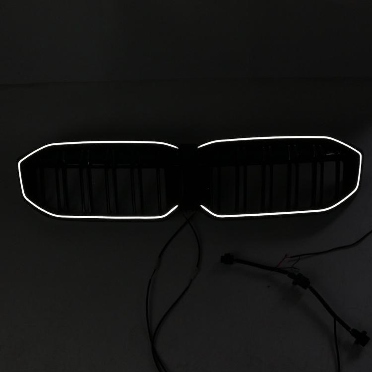 LumiFire Upgrade LED-Kühlergrill mit einer Lamelle in Schwarz glänzend passend für BMW 3er G20 LCI 2023 +