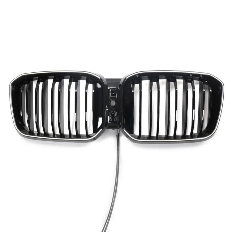 Preview: LumiFire Upgrade LED-Doppellamellen-Grill in Schwarz glänzend passend für BMW X3 Serie G01 LCI 2021 +
