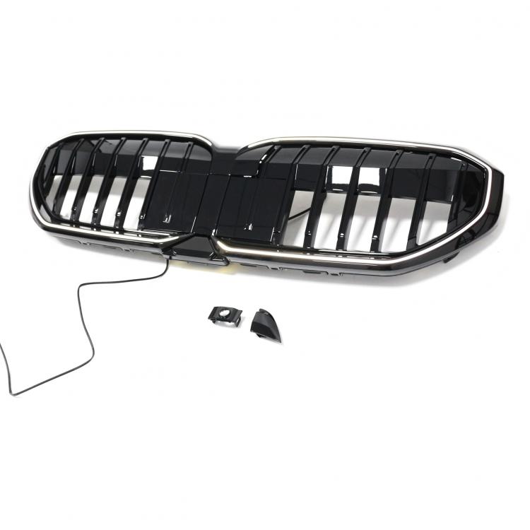 Preview: LumiFire Upgrade LED-Kühlergrill mit einer Lamelle in Schwarz glänzend passend für BMW 5er G60 2024+