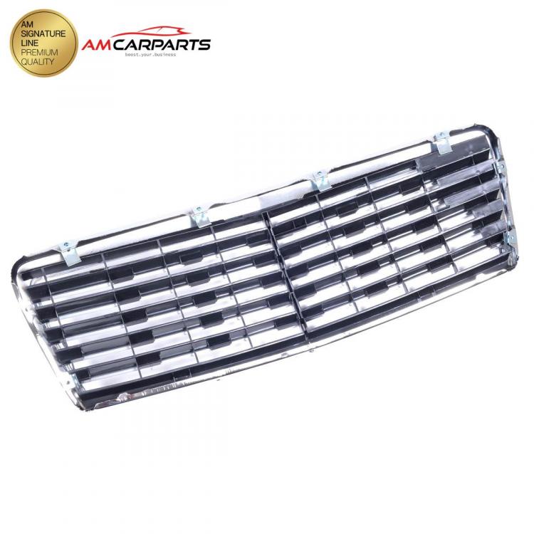 Preview: Upgrade Design Kühlergrill / Sportgrill passend für Mercedes Benz C-Klasse W202 / S202 93-00 Hochglanz schwarz / chrom