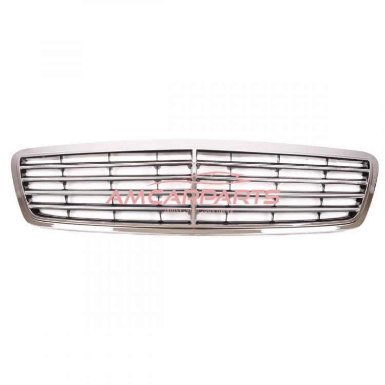Upgrade Design Kühlergrill / Sportgrill passend für Mercedes Benz C-Klasse W203 / S203 00-07 Hochglanz schwarz / chrom