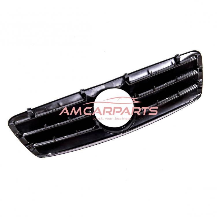 Upgrade Design Kühlergrill / Sportgrill passend für Mercedes Benz C-Klasse W203 / S203 00-07 Hochglanz schwarz / chrom