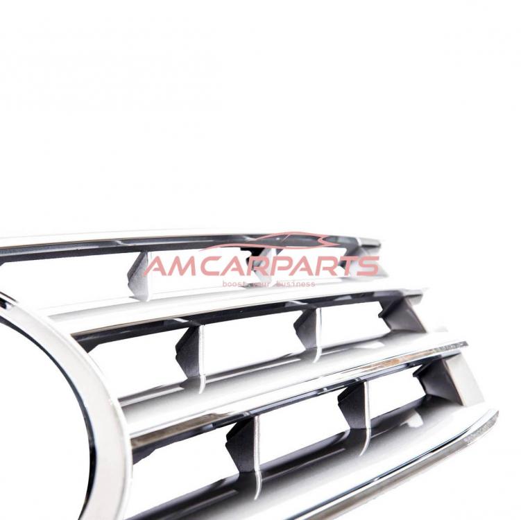 Upgrade Design Kühlergrill / Sportgrill passend für Mercedes Benz C-Klasse W203 / S203 00-07 Hochglanz silber / chrom