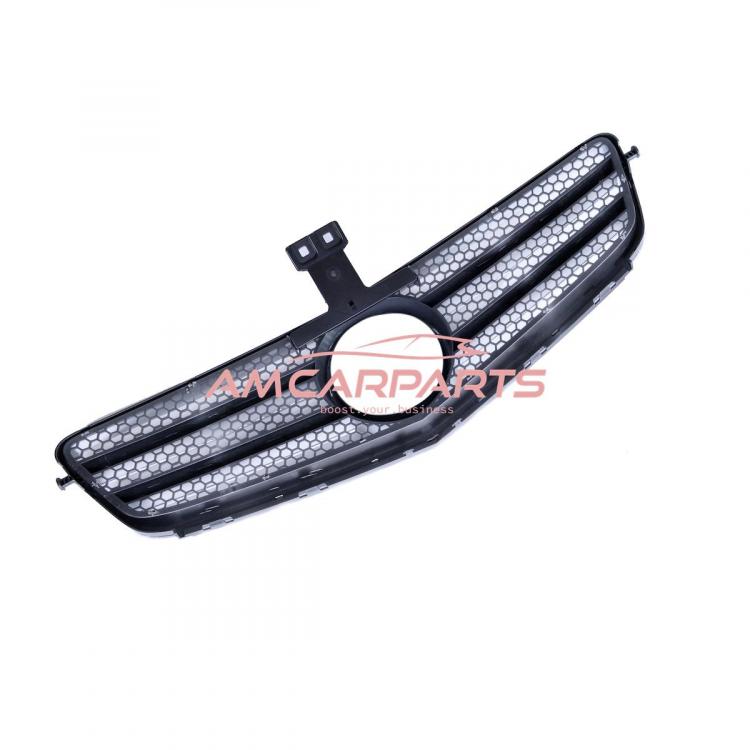 Preview: Upgrade Design Kühlergrill / Sportgrill für Mercedes C-Klasse (W204) / C-Klasse (S204) Vor-Facelift 07-11 Hochglanz silber / chrom