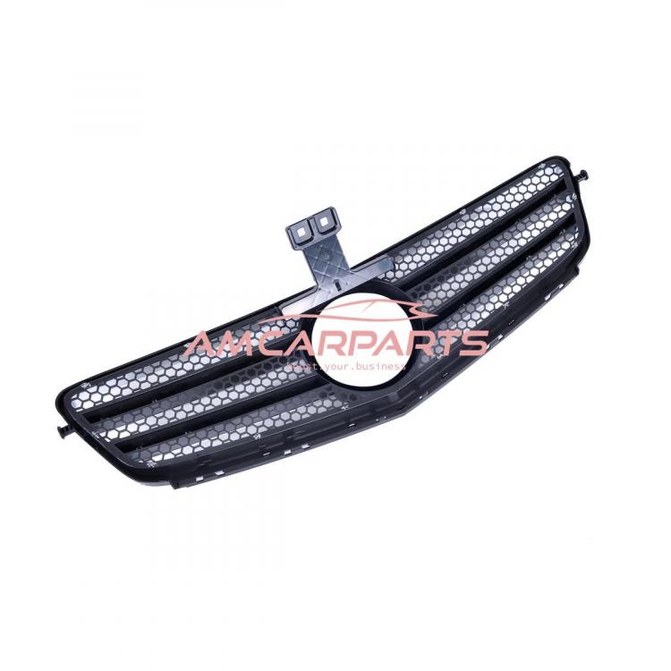 Preview: Upgrade Design Kühlergrill / Sportgrill für Mercedes C-Klasse (W204) / C-Klasse (S204) Vor-Facelift 07-11 Hochglanz schwarz