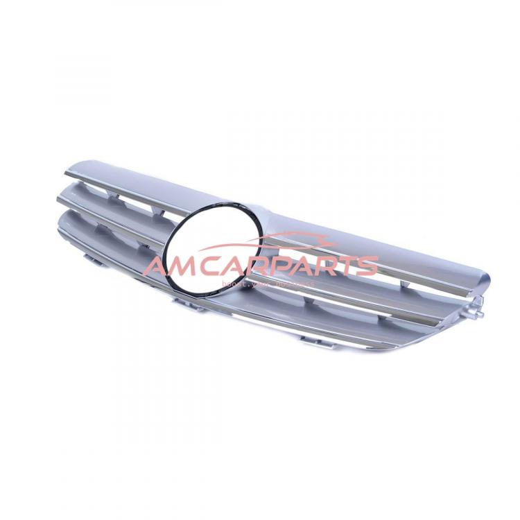 Upgrade Design Kühlergrill / Sportgrill für Mercedes Benz CLK W209 / C209 02-09 Hochglanz silber / chrom