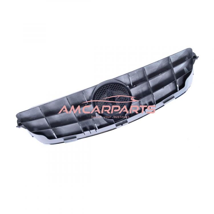 Upgrade Design Kühlergrill / Sportgrill für Mercedes Benz CLK W209 / C209 02-09 Hochglanz silber / chrom