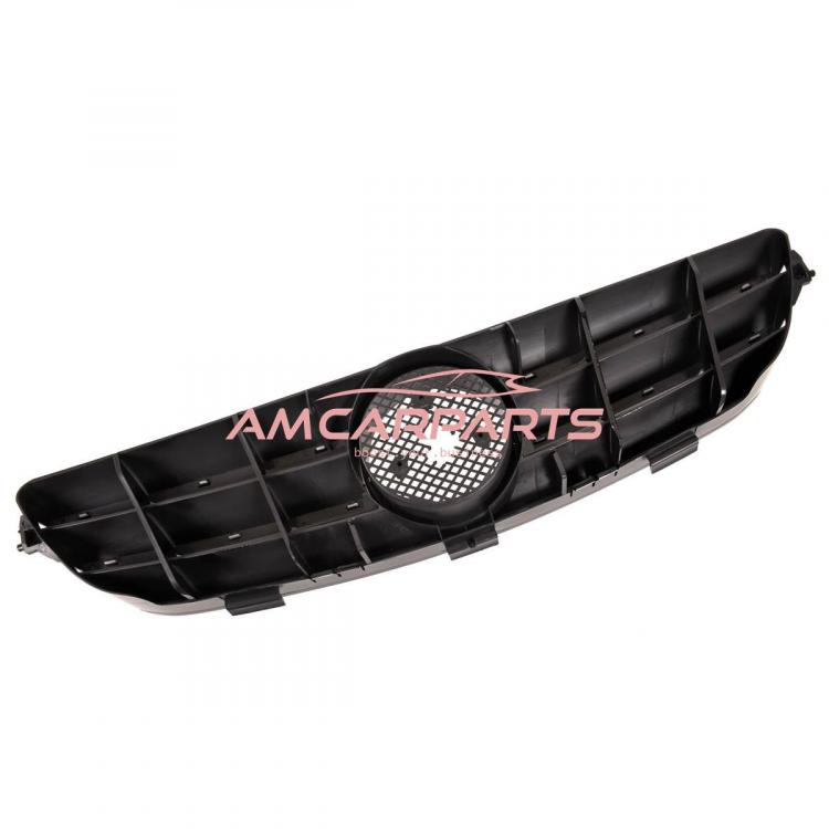 Upgrade Design Kühlergrill / Sportgrill für Mercedes Benz CLK W209 / C209 02-09 Hochglanz schwarz