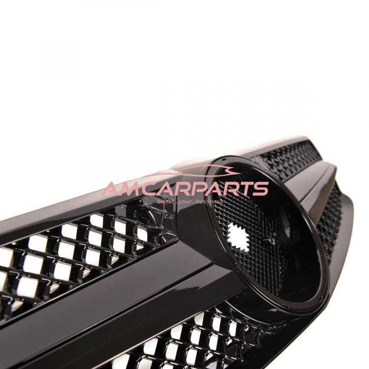 Upgrade Design Kühlergrill / Sportgrill für Mercedes Benz CLK W209 / C209 02-09 Hochglanz schwarz