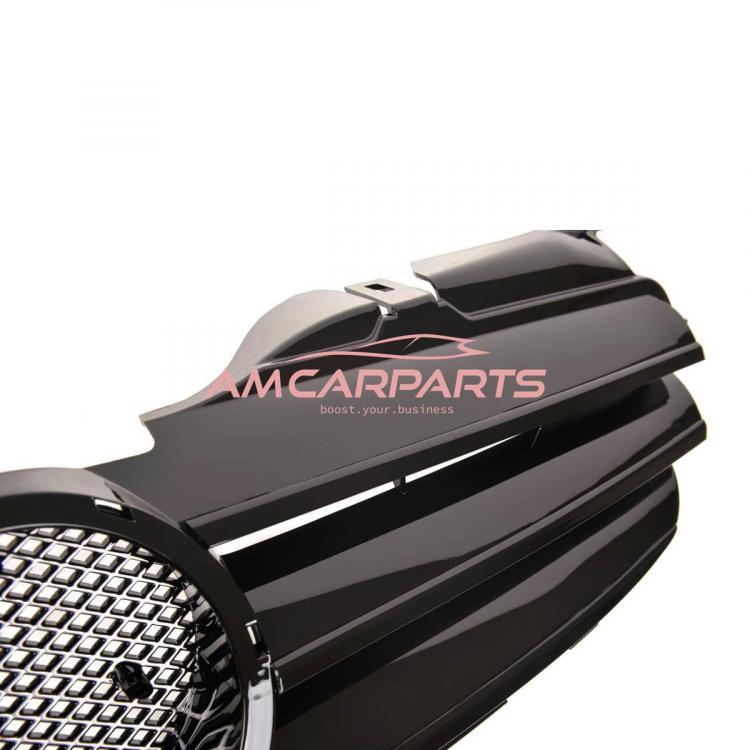 Preview: Upgrade Design Kühlergrill / Sportgrill passend für Mercedes Benz SLK R170 96-04 Hochglanz schwarz