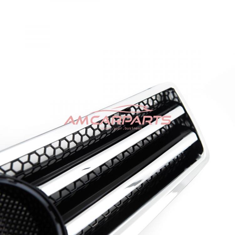 Upgrade Design Kühlergrill / Sportgrill passend für Mercedes Benz SL R129 89-01 Hochglanz schwarz / chrom