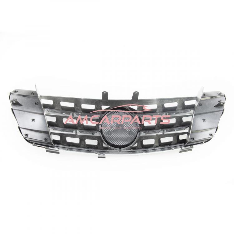 Upgrade Design Kühlergrill / Sportgrill für Mercedes ML-Klasse / M-Klasse W164 Vor-Facelift 05-08 Matt silber / chrom