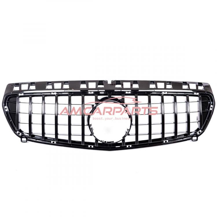 Upgrade Design Kühlergrill / Sportgrill passend für Mercedes Benz A-Klasse W176 Vor-Facelift 12-15 Hochglanz schwarz