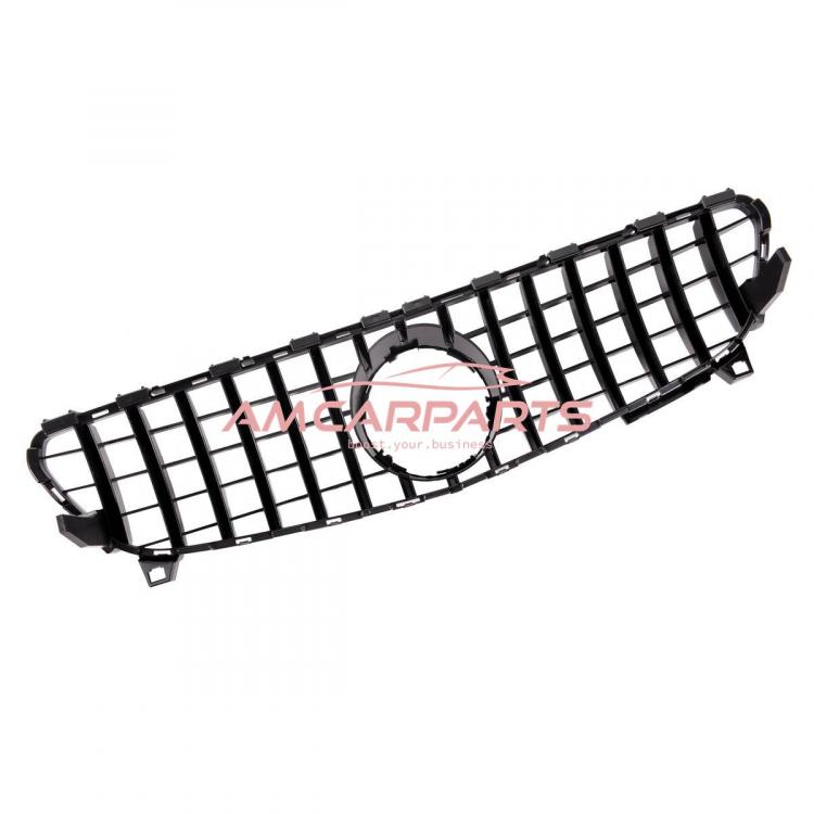 Upgrade Design Kühlergrill / Sportgrill passend für Mercedes Benz A-Klasse W176 Facelift 15-18 Hochglanz schwarz