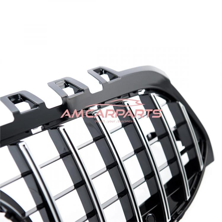 Preview: Upgrade Design Kühlergrill / Sportgrill passend für Mercedes Benz A-Klasse V177 / W177 18-23 Hochglanz schwarz / chrom