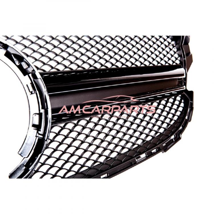 Preview: Upgrade Design Kühlergrill / Sportgrill passend für Mercedes Benz C-Klasse W205 / S205 / A205 / C205 Facelift 18-21 Hochglanz schwarz