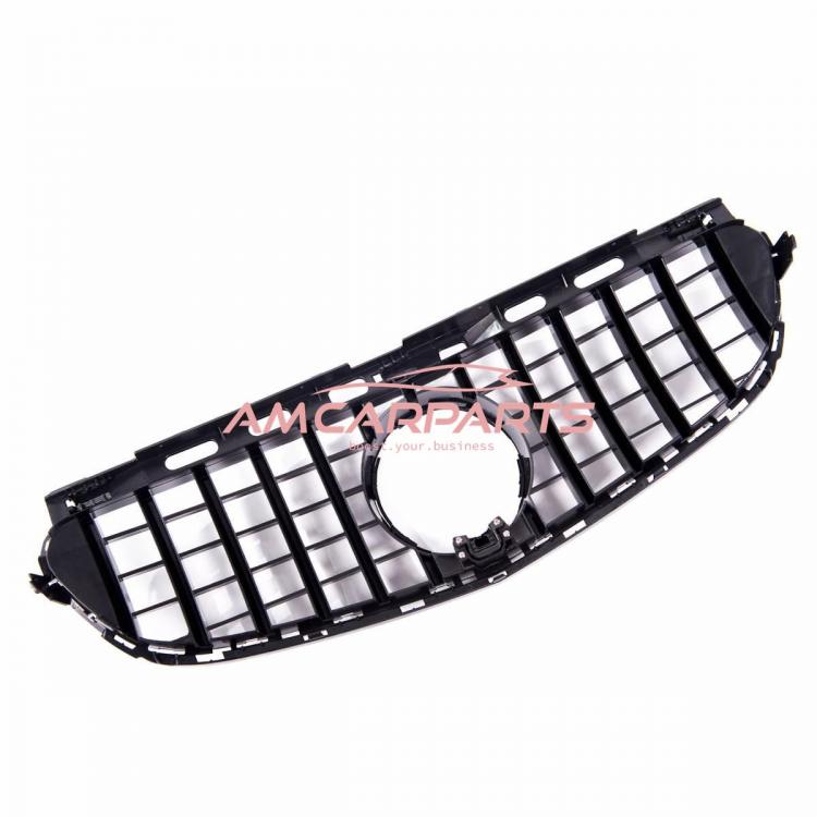 Upgrade Design Kühlergrill / Sportgrill für Mercedes Benz E-Klasse W212 / S212 Facelift 13-16 Hochglanz schwarz / chrom