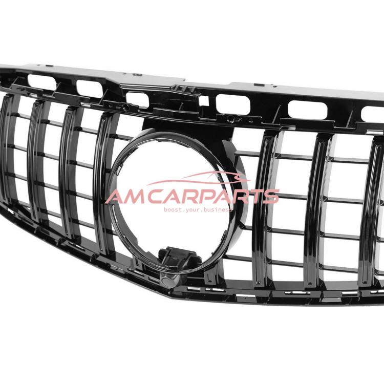 Upgrade Design Kühlergrill / Sportgrill für Mercedes Benz E-Klasse W212 / S212 Facelift 13-16 Hochglanz schwarz