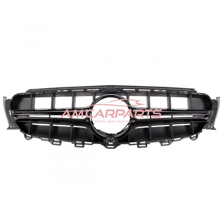 Preview: Upgrade Design Kühlergrill / Sportgrill für Mercedes Benz E-Klasse W213 / S213 / A238 / C238 16-20 Matt schwarz / Hochglanz schwarz