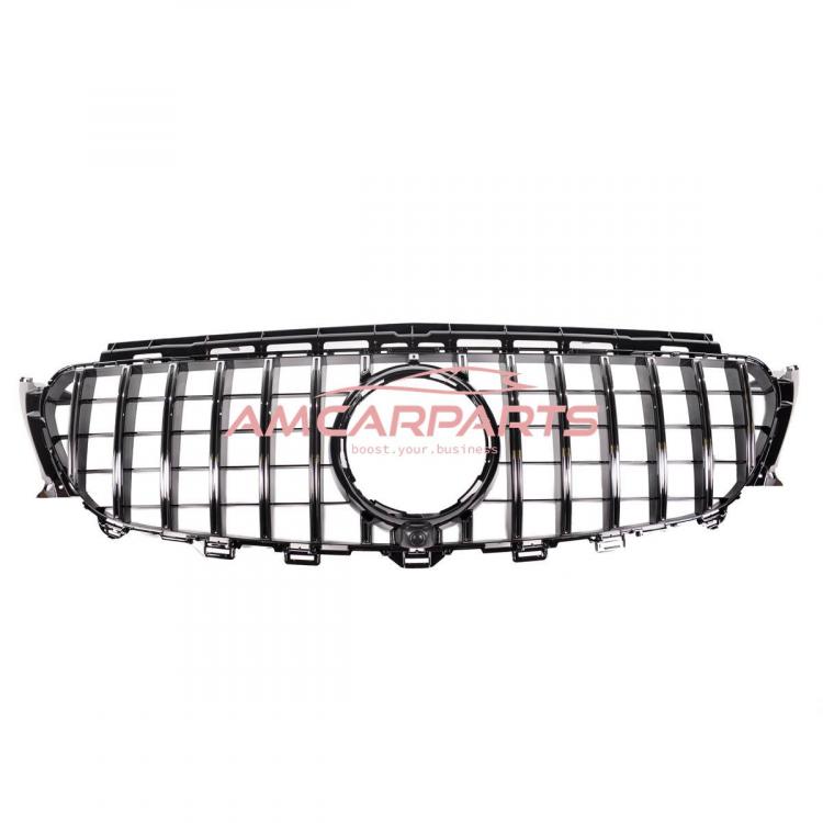 Upgrade Design Kühlergrill / Sportgrill für Mercedes Benz E-Klasse W213 / S213 / A238 / C238 Vor-Facelift 16-20 Hochglanz schwarz / chrom
