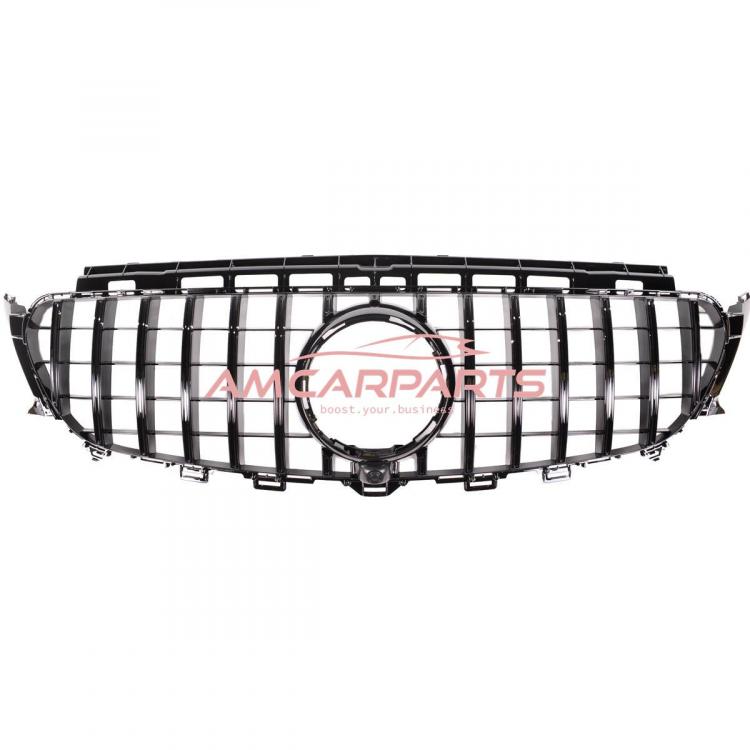 Preview: Upgrade Design Kühlergrill / Sportgrill für Mercedes Benz E-Klasse W213 / S213 / A238 / C238 Vor-Facelift 16-20 Hochglanz schwarz