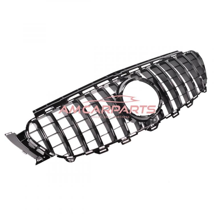 Preview: Upgrade Design Kühlergrill / Sportgrill für Mercedes Benz E-Klasse W213 / S213 / A238 / C238 Vor-Facelift 16-20 Hochglanz schwarz