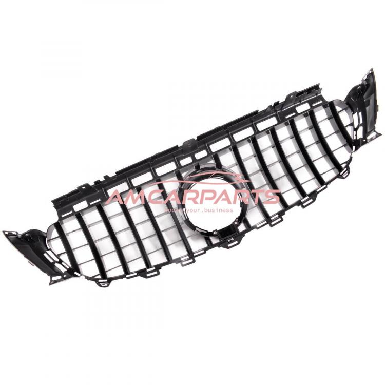 Upgrade Design Kühlergrill / Sportgrill für Mercedes Benz E-Klasse W213 / S213 / A238 / C238 Vor-Facelift 16-20 Hochglanz schwarz