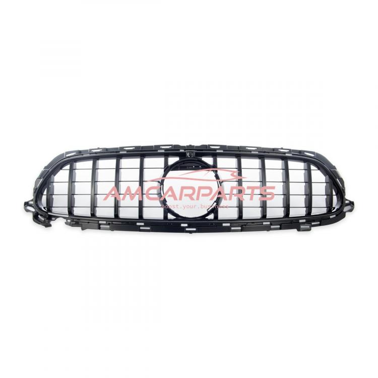 Preview: Upgrade Design Kühlergrill / Sportgrill für Mercedes Benz E-Klasse W213 / S213 / A238 / C238 Facelift 21-23 Hochglanz schwarz