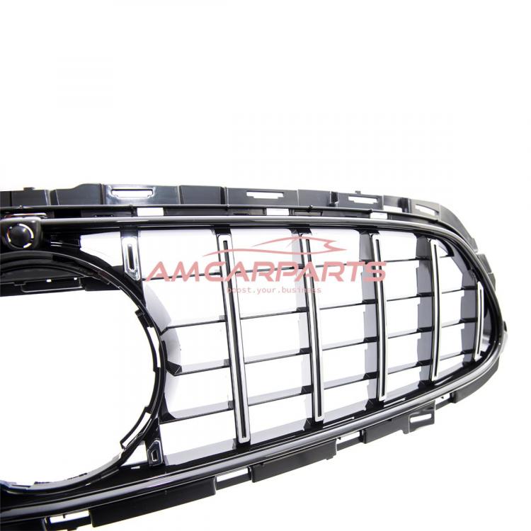 Upgrade Design Kühlergrill / Sportgrill für Mercedes Benz E-Klasse W213 / S213 / A238 / C238 Facelift 20-23 Hochglanz schwarz / chrom