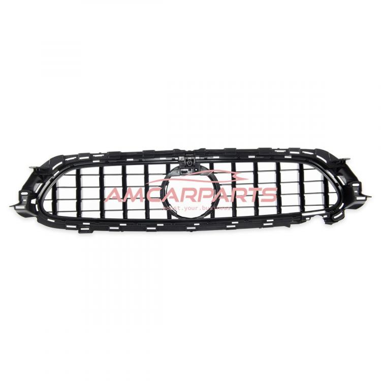 Upgrade Design Kühlergrill / Sportgrill für Mercedes Benz E-Klasse W213 / S213 / A238 / C238 Facelift 20-23 Hochglanz schwarz / chrom