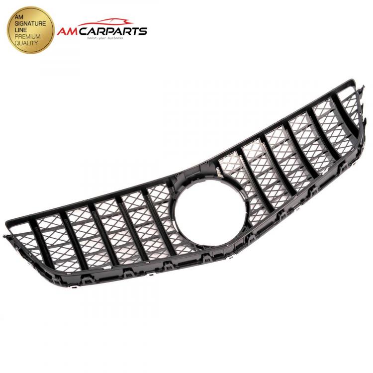 Upgrade Design Kühlergrill / Sportgrill für Mercedes Benz E-Klasse C207 / A207 Vor-Facelift 09-13 Hochglanz schwarz / chrom