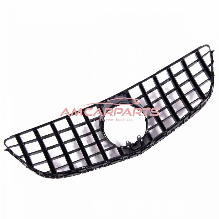 Upgrade Design Kühlergrill / Sportgrill für Mercedes Benz E-Klasse C207 / A207 Facelift 13-17 Hochglanz schwarz / chrom